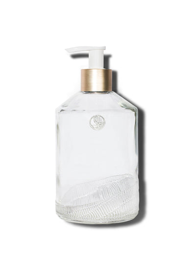 Empty Glass Bottle With Pump