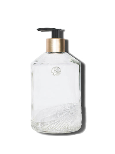 Empty Glass Bottle With Pump
