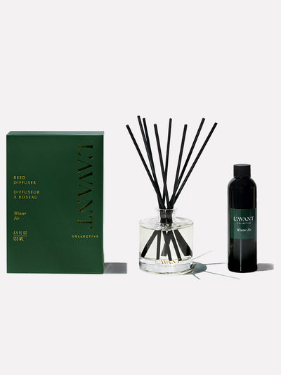 Christmas scented reed diffuser with holiday Winter Fir oil