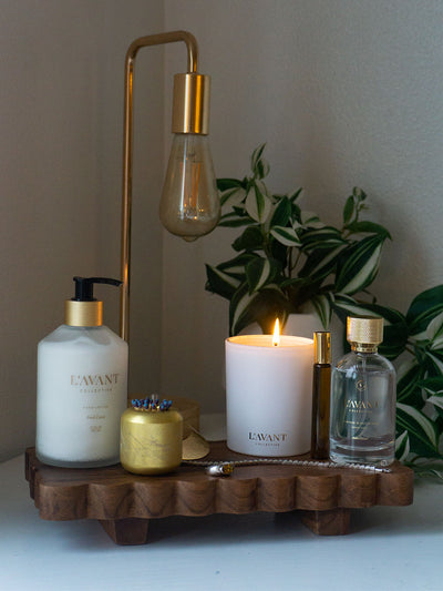 Scalloped Wooden Tray