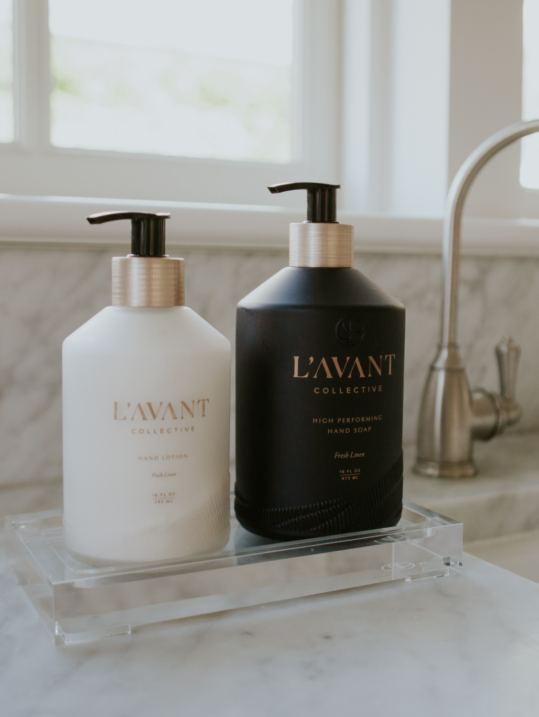 Hand Soap and Lotion Bundle with Medium Lucite Tray – L'AVANT