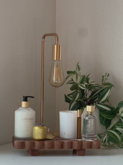 Scalloped Wooden Tray